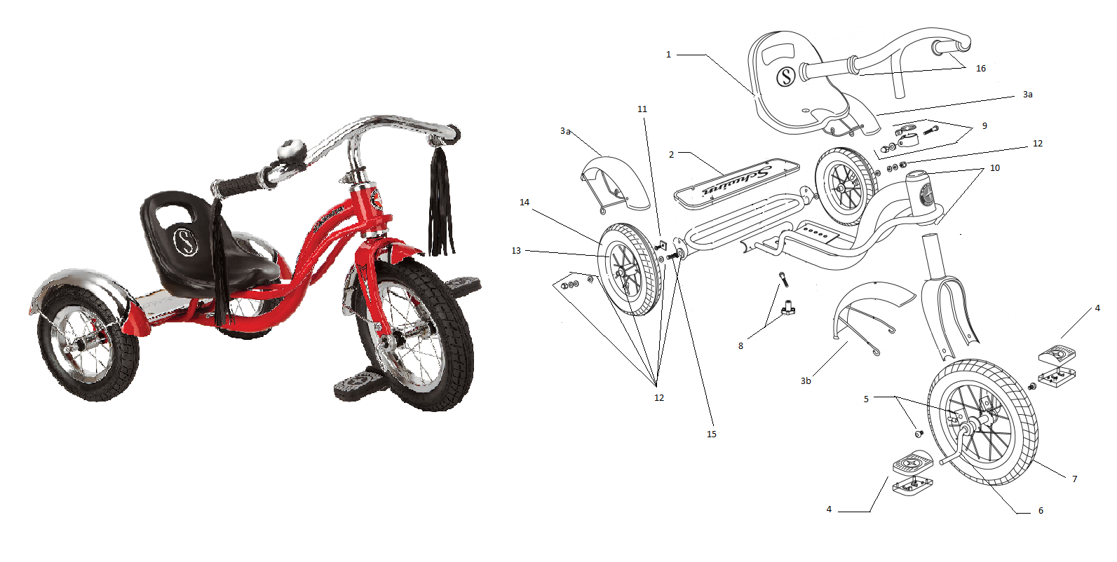 tricycle axle design